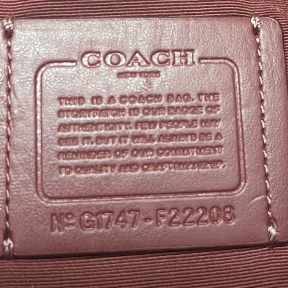 Coach leather rose shoulder bag - Picture 9 of 9